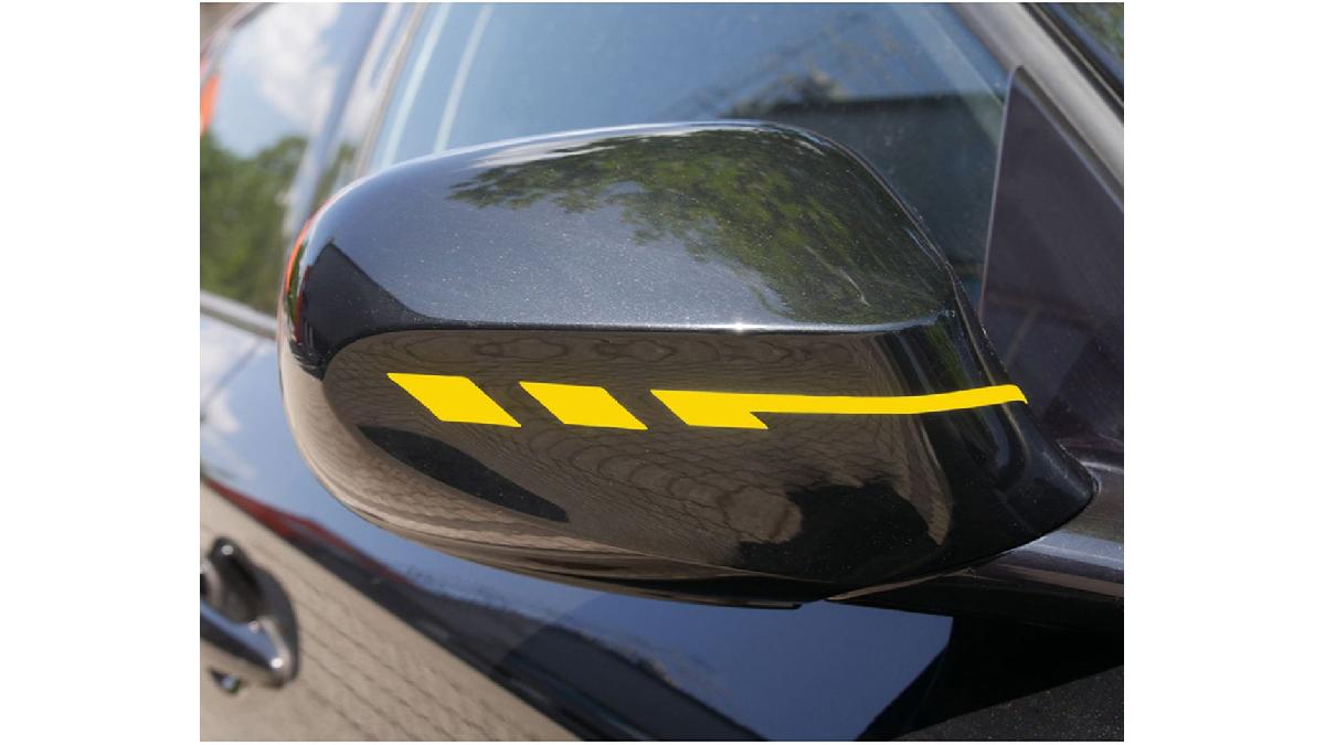 FOLIATEC+Jeu+de+2+liser%C3%A9s+pour+r%C3%A9troviseurs+couleur+jaune